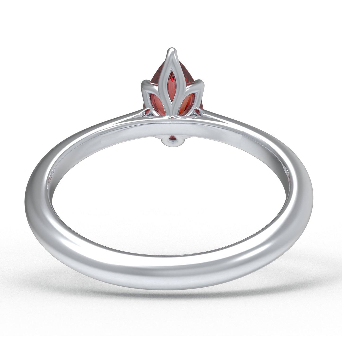 2ct Lab-grown ruby Gemstone Ring 10K/14K White Gold & 950 Platinum | Anniversary Engagement Wedding Gift