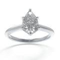Luminous Dewdrop 2CT Pear-Cut Lab-Grown Diamond Solitaire Ring