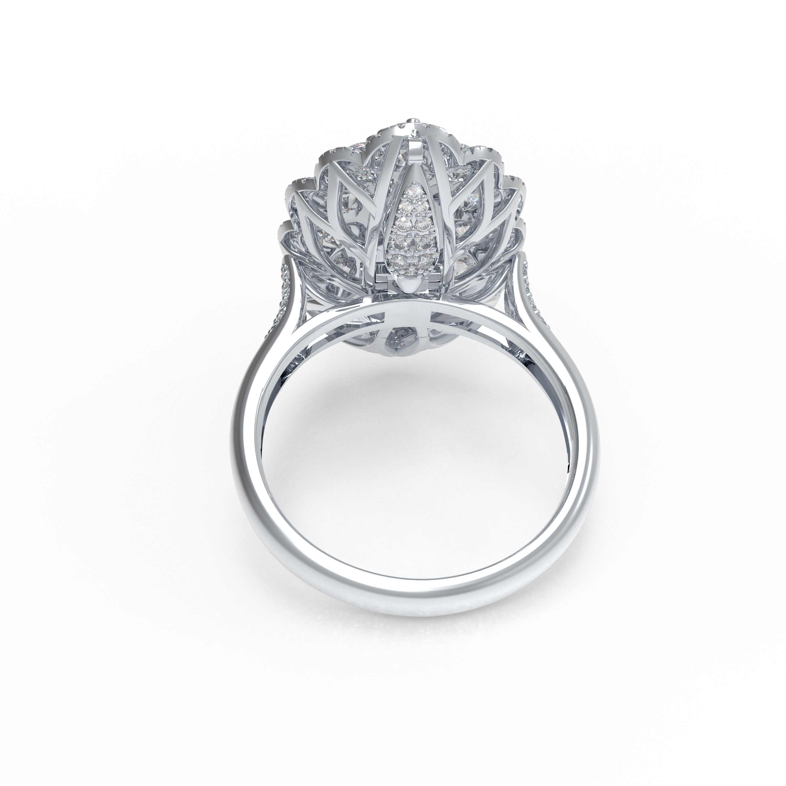 Cascade of Light 3CT Lab-Grown Diamond Convertible Ring & Pendant Set