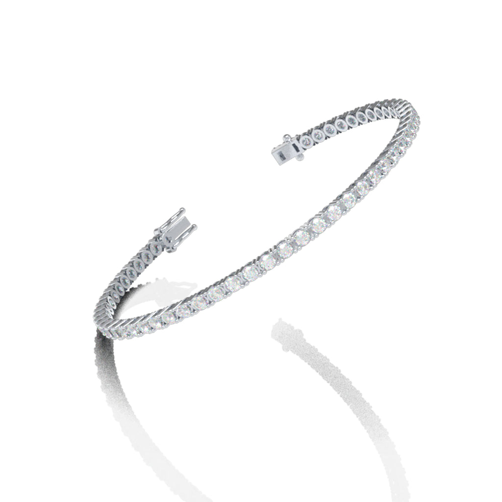 ELVORIQUE 6CT Moissanite Tennis Bracelet in 925 Sterling Silver