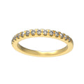 Yellow Gold Lab-Grown Diamond Half Eternity Ring | ELVORIQUE