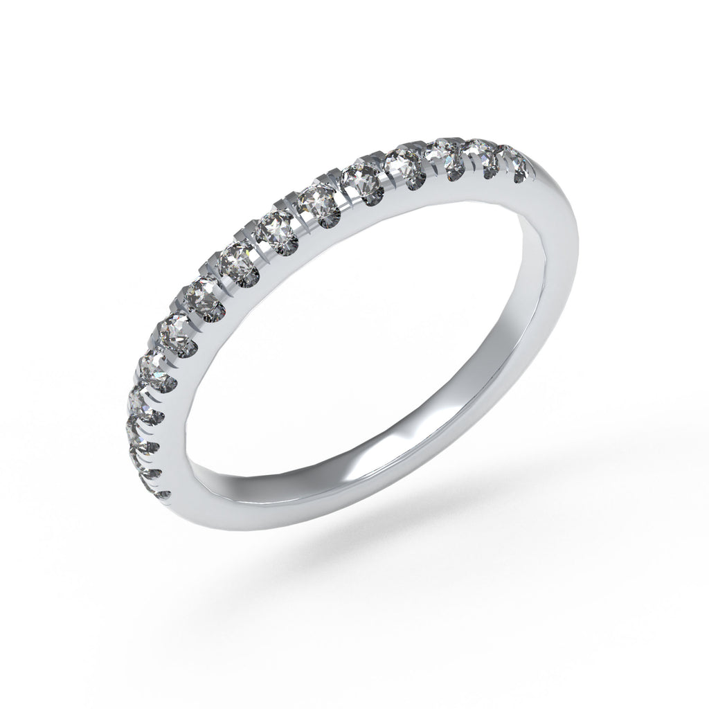Timeless Brilliance Lab-Grown Diamond Half Eternity Band