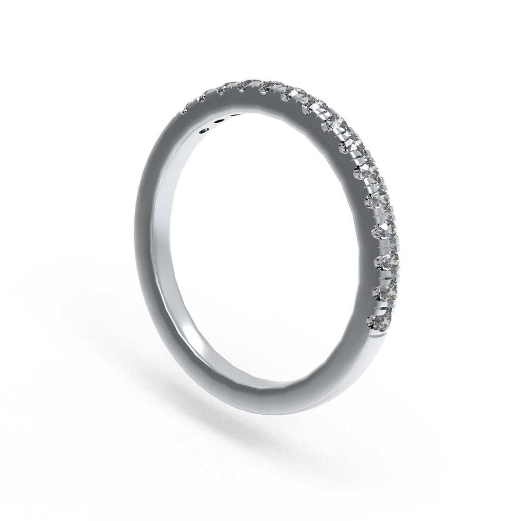 Timeless Brilliance Lab-Grown Diamond Half Eternity Band
