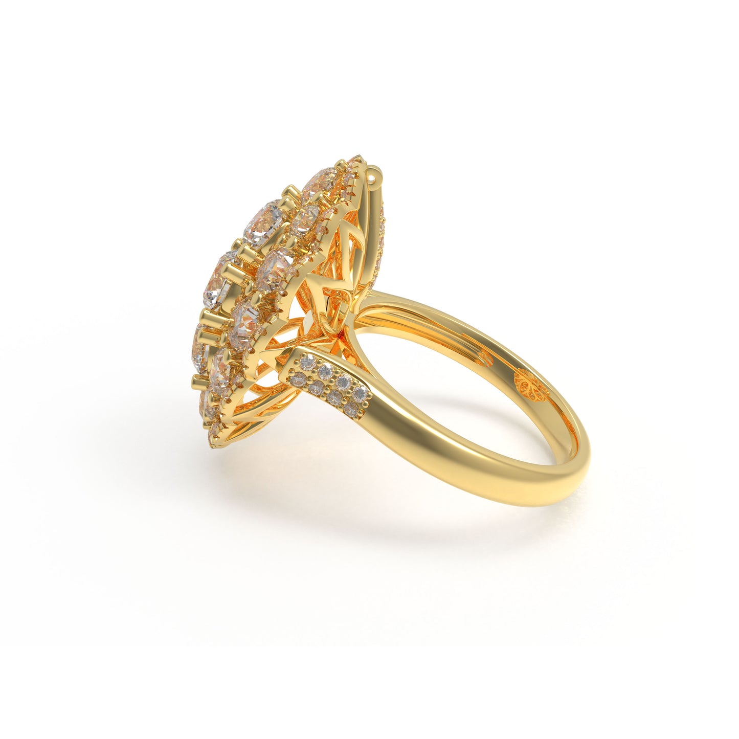3CT Lab-Grown Diamond 2-in-1 Convertible Ring & Pendant Necklace in 10K/14K Yellow Gold