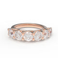 1.80CT Six-Stone Lab-Grown Diamond Anniversary Ring in 10K or 14K Rose Gold