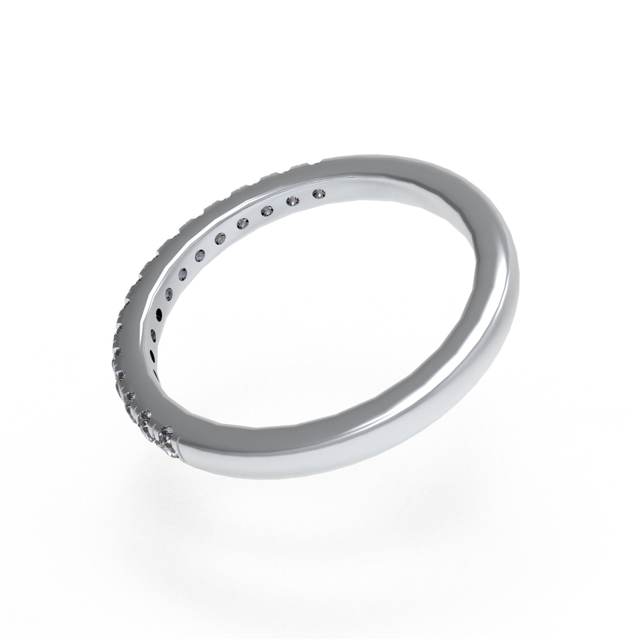 Timeless Brilliance Lab-Grown Diamond Half Eternity Band