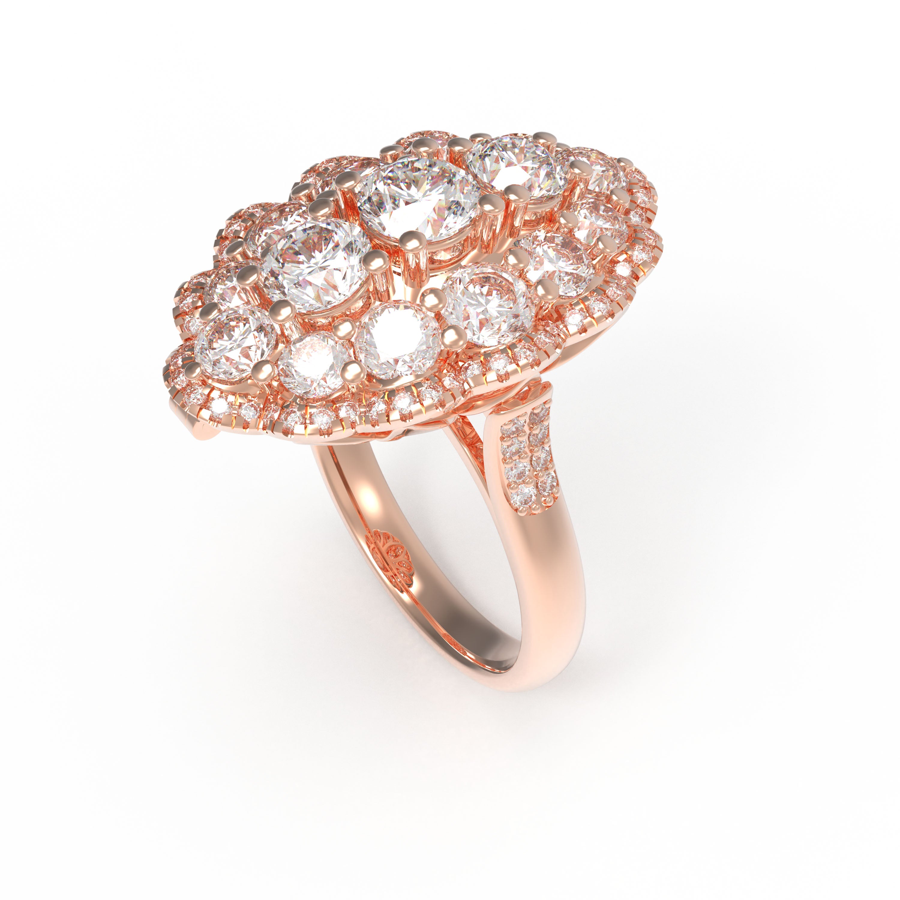 3CT Lab-Grown Diamond 2-in-1 Ring & Pendant Necklace in 10K/14K Rose Gold