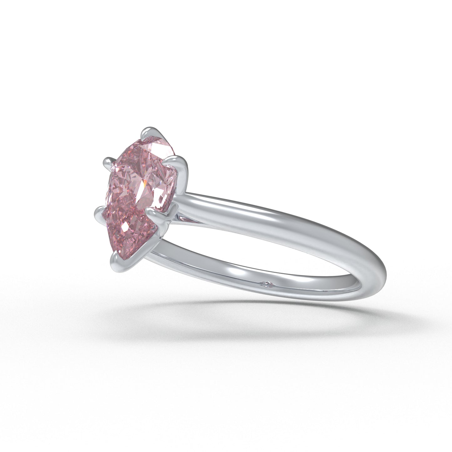 2ct Lab-grown Pink Sapphire Ring 10K/14K White Gold & 950 Platinum | Anniversary Engagement Wedding Gift
