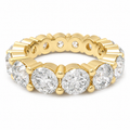 Eternelle Round Lab-Grown Diamond Full Eternity Band in Yellow Gold