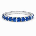 Midnight Orbit 18K White Gold Lab-Grown Sapphire Full Eternity Ring