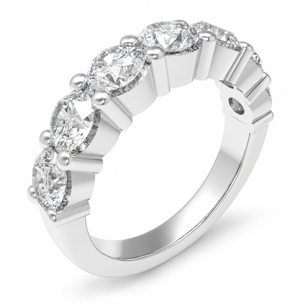 Seven Lights 1.75 CTW Round Lab-Grown Diamond Seven-Stone Ring