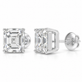 Architectural Light Asscher-Cut Lab-Grown Diamond Stud Earrings