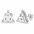 Prism Light Trillion-Cut Lab-Grown Diamond Stud Earrings