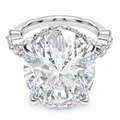 Orbit of Light 5CT Oval Lab-Grown Diamond Hidden Halo Engagement Ring
