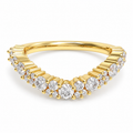 Stellar Drift 0.60 CTW Lab-Grown Diamond Cluster Ring in Yellow Gold