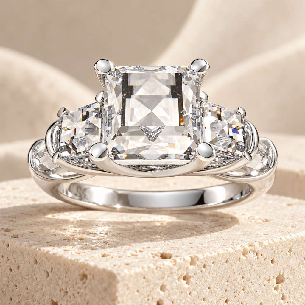 ELVORIQUE Eternal Cushion Light Lab-Grown Diamond Engagement Ring