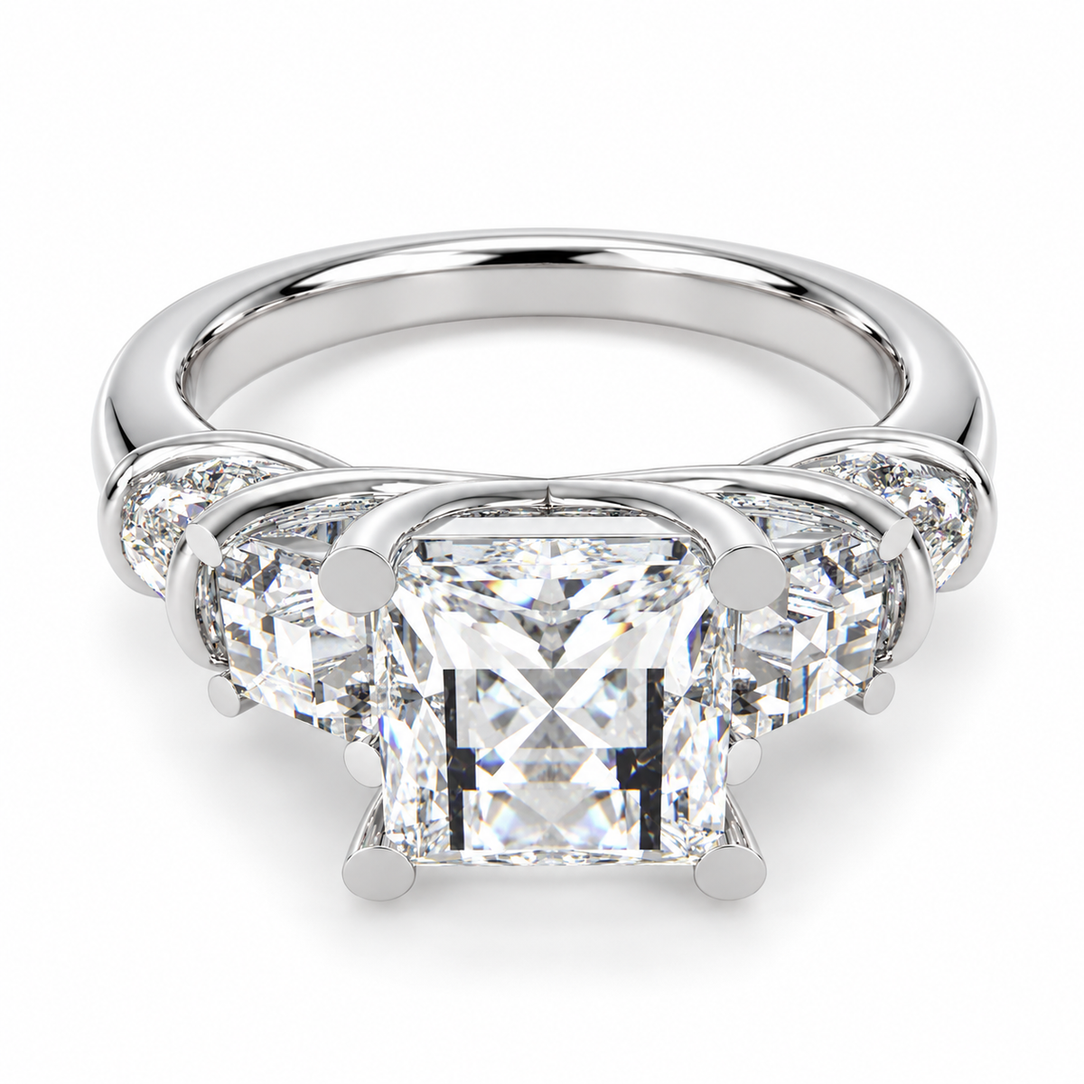 ELVORIQUE Eternal Cushion Light Lab-Grown Diamond Engagement Ring