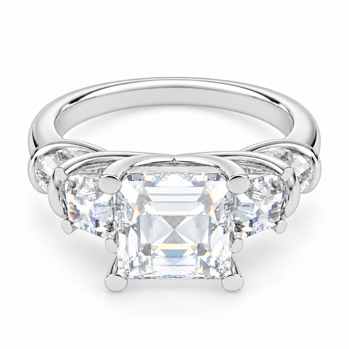 ELVORIQUE Eternal Cushion Light Lab-Grown Diamond Engagement Ring