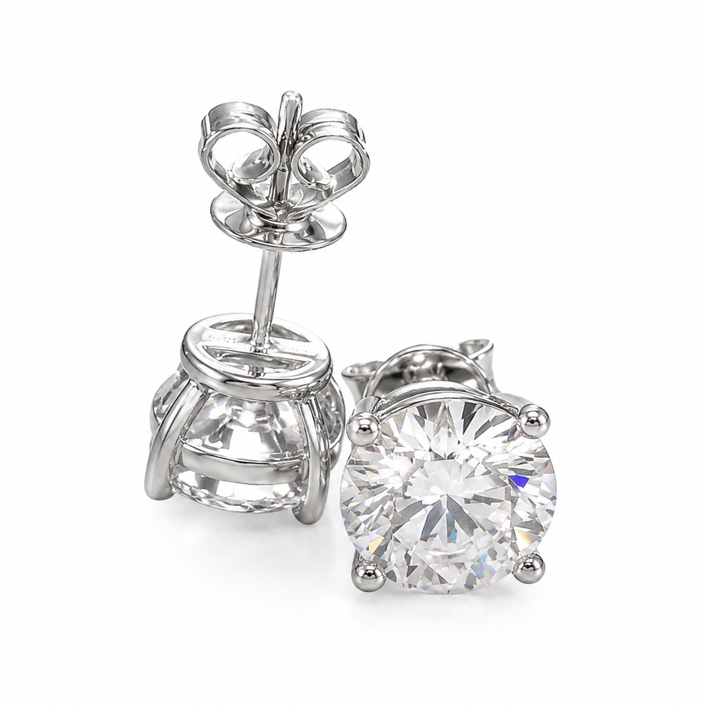ORBIT LIGHT Solitaire Stud Earrings
