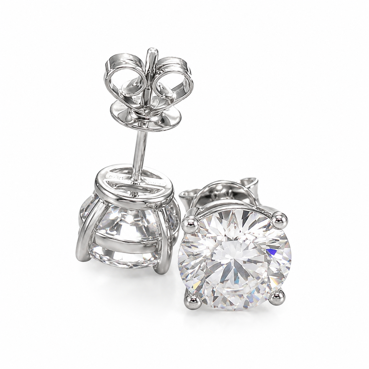 ORBIT LIGHT Solitaire Stud Earrings