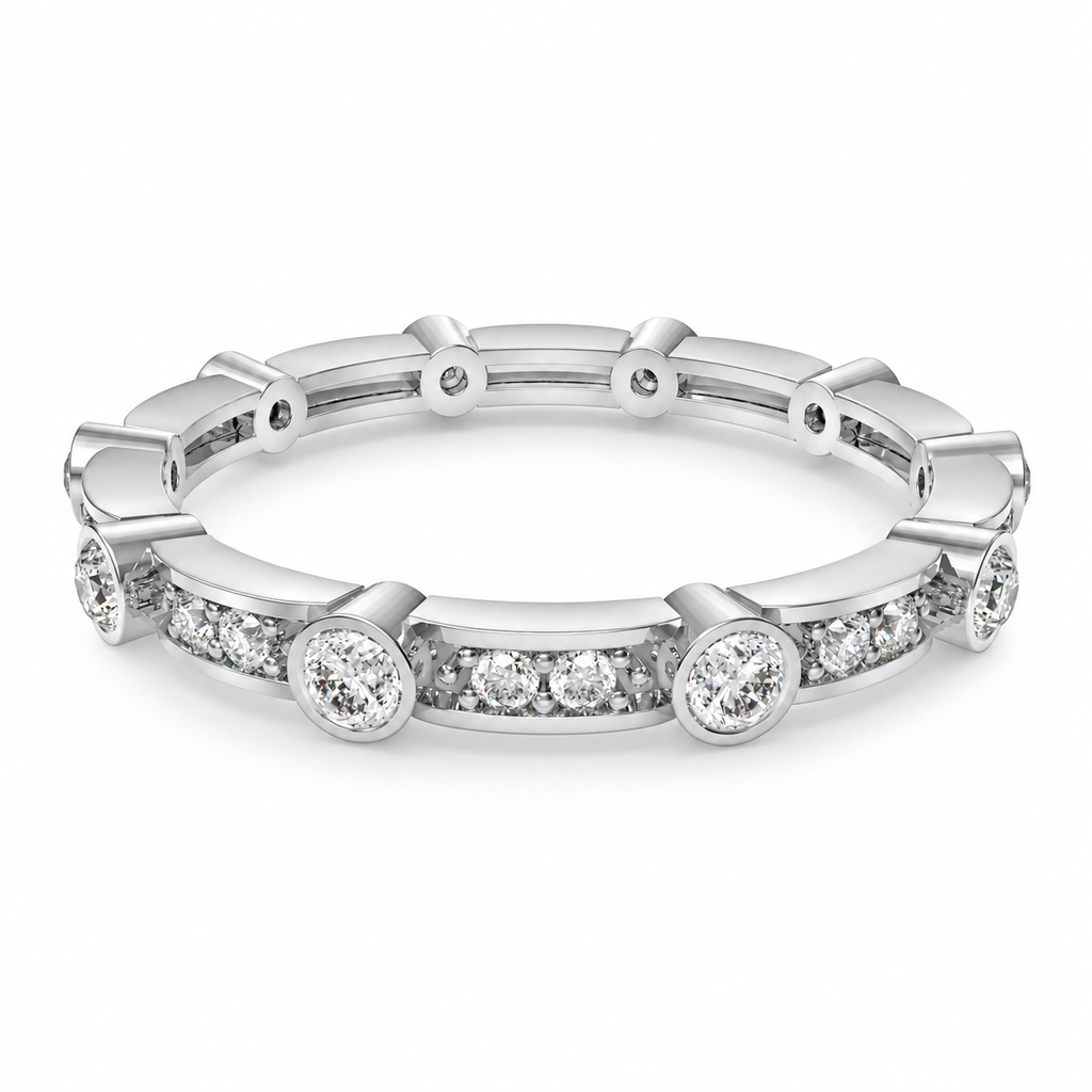 ELVORIQUE Eternal Orbit 0.50 CTW Lab-Grown Diamond Eternity Ring