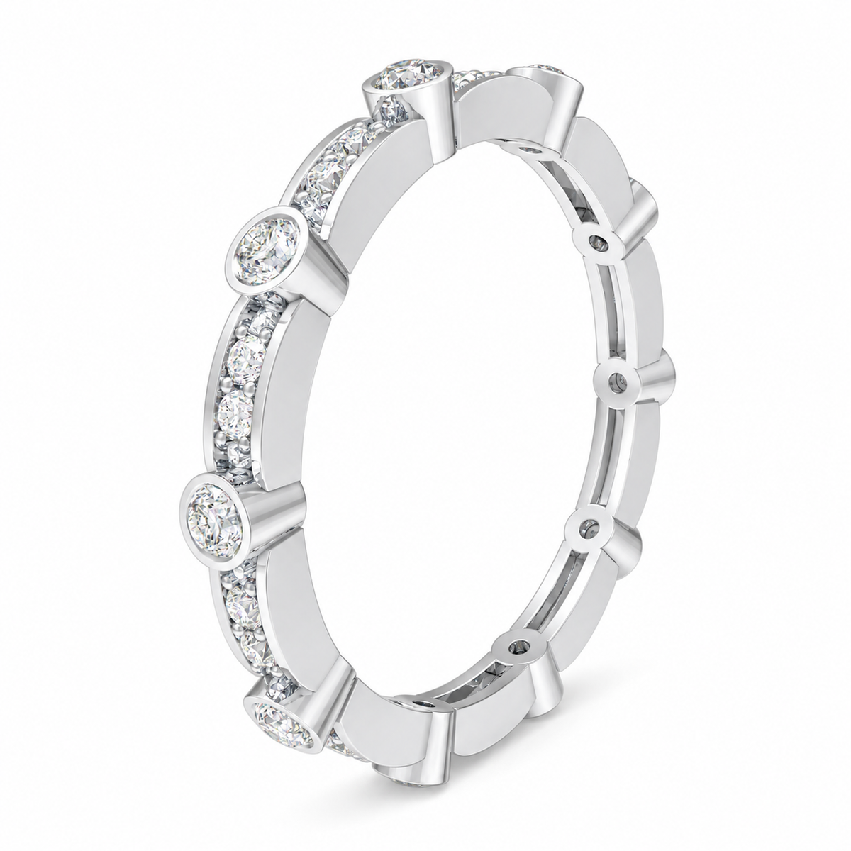 ELVORIQUE Eternal Orbit 0.50 CTW Lab-Grown Diamond Eternity Ring