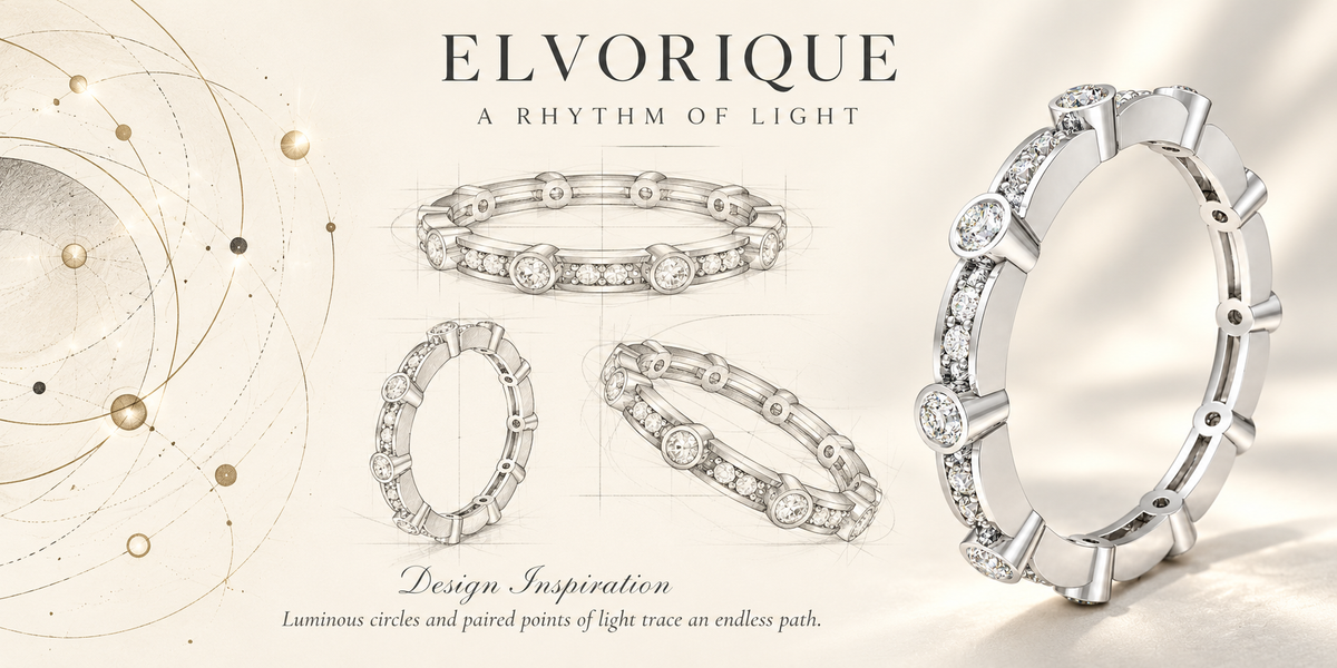 ELVORIQUE Eternal Orbit 0.50 CTW Lab-Grown Diamond Eternity Ring