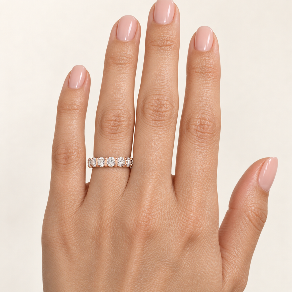 Rose Continuum 1 CTW Lab-Grown Diamond Full Eternity Band