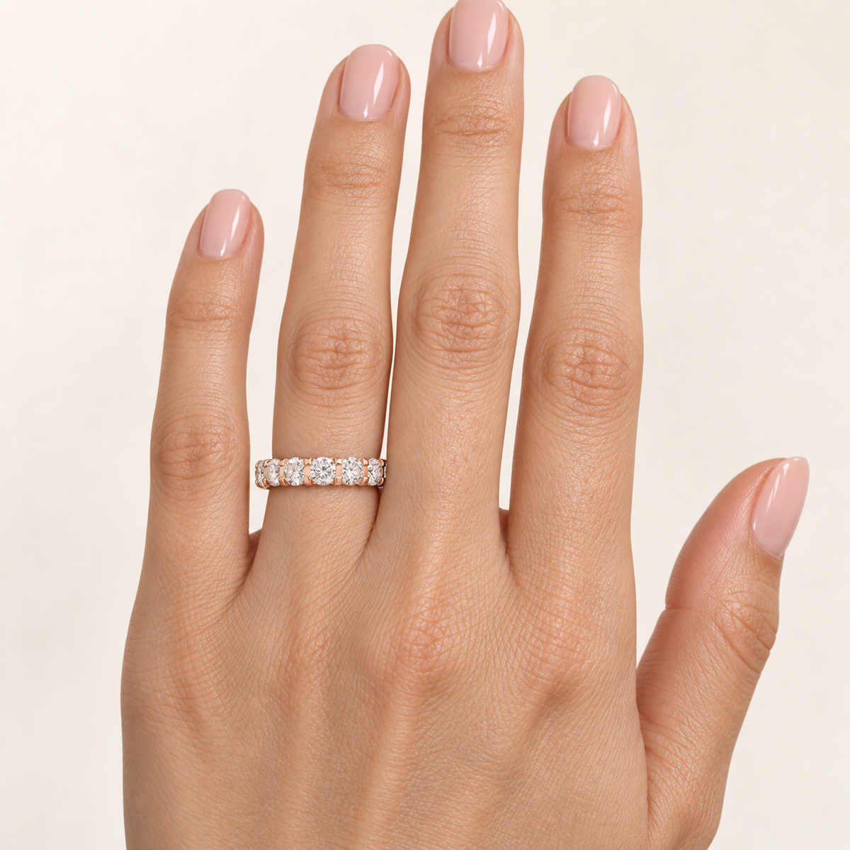 Rose Continuum 1 CTW Lab-Grown Diamond Full Eternity Band