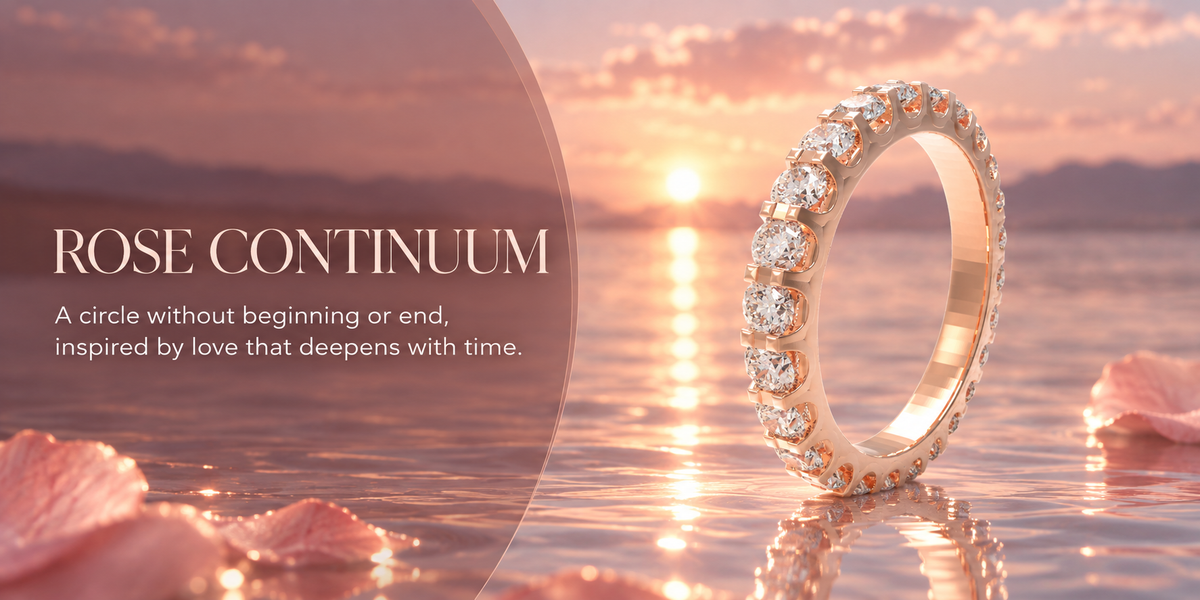 Rose Continuum 1 CTW Lab-Grown Diamond Full Eternity Band