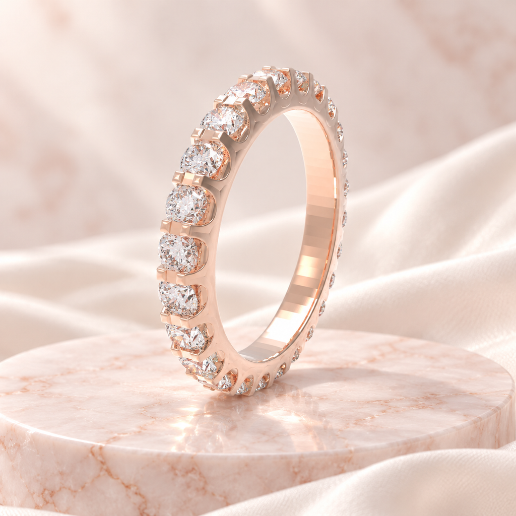 Rose Continuum 1 CTW Lab-Grown Diamond Full Eternity Band