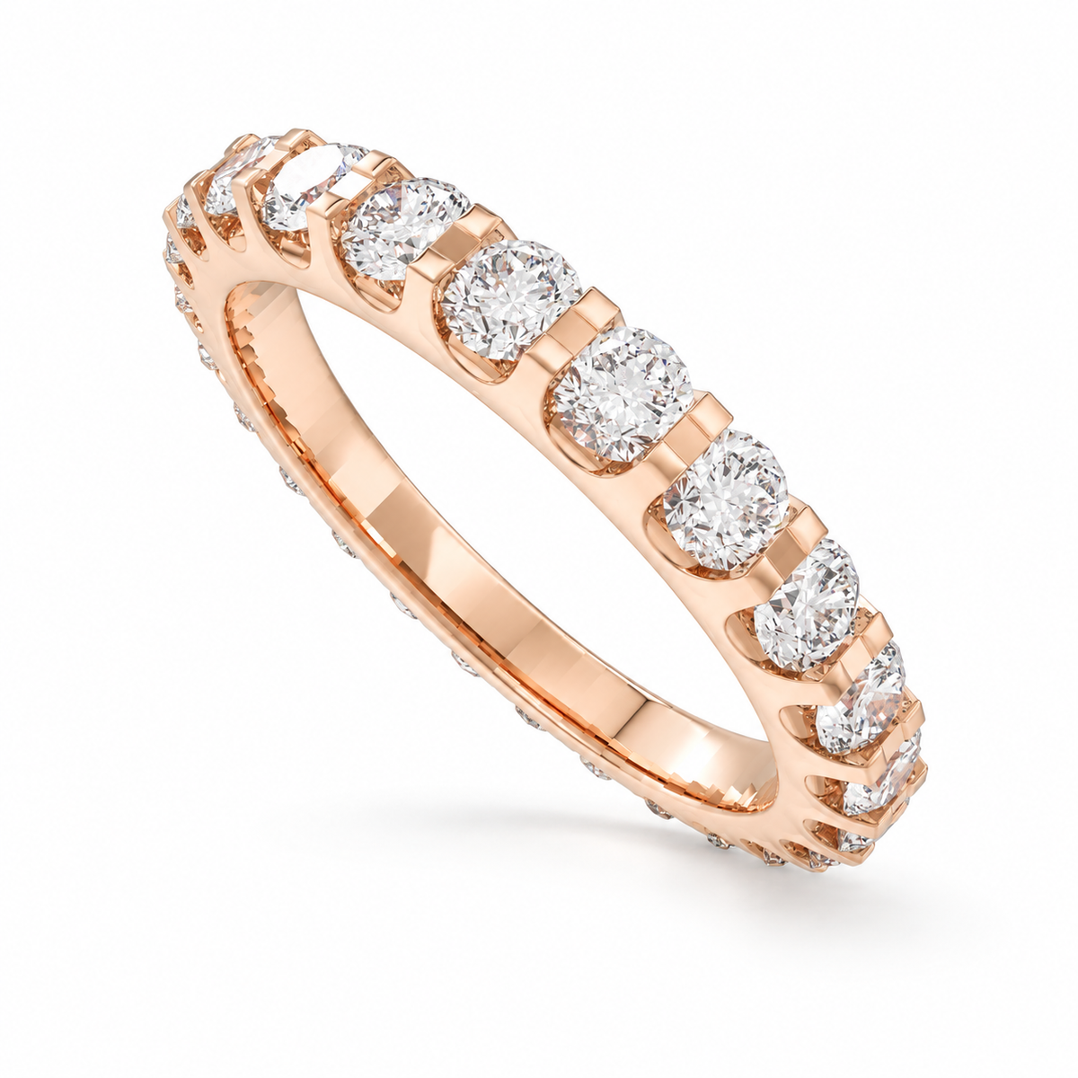 Rose Continuum 1 CTW Lab-Grown Diamond Full Eternity Band