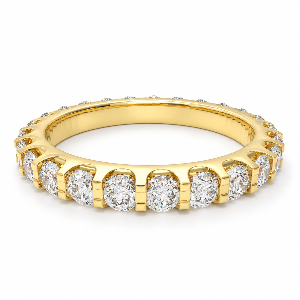 Golden Continuum 1 CTW Lab-Grown Diamond Full Eternity Band