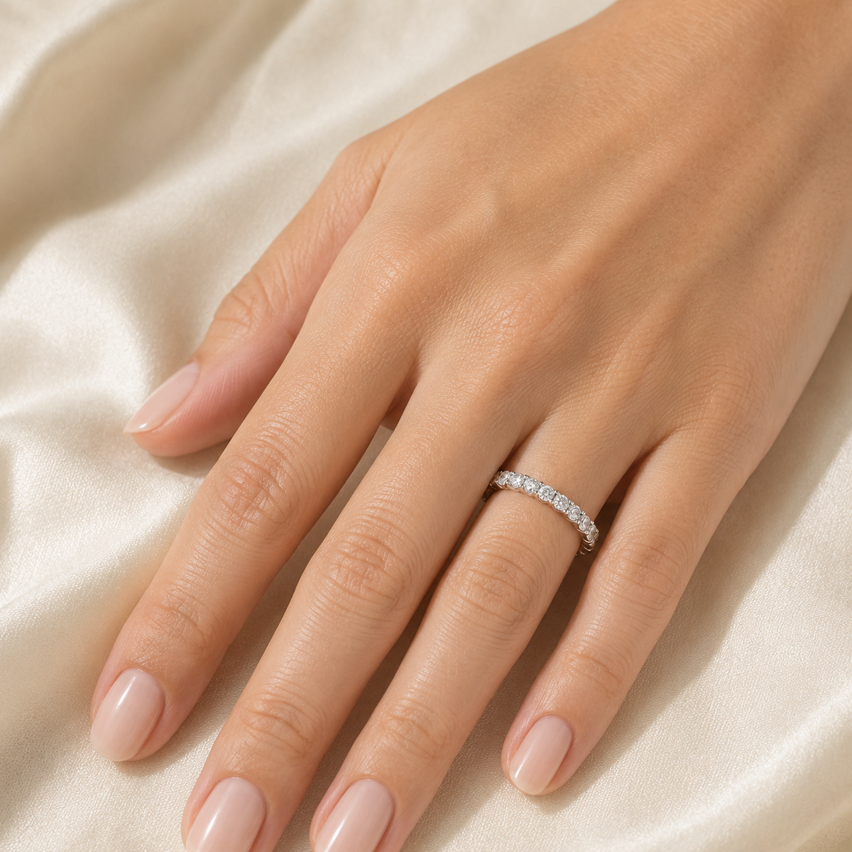 Luminous Vow 1 CTW Lab-Grown Diamond Full Eternity Ring