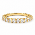 Golden Orbit 1 CTW Lab-Grown Diamond Full Eternity Ring in Yellow Gold