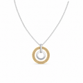 Eternal Orbit Lab-Grown Diamond Double Circle Pendant Necklace