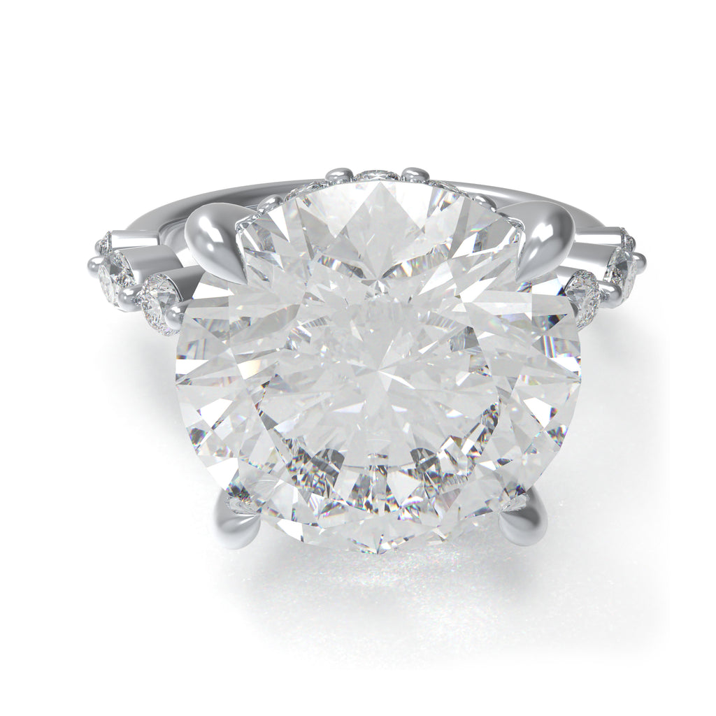 Crown of Light 5CTW Round & Marquise Lab-Grown Diamond Ring