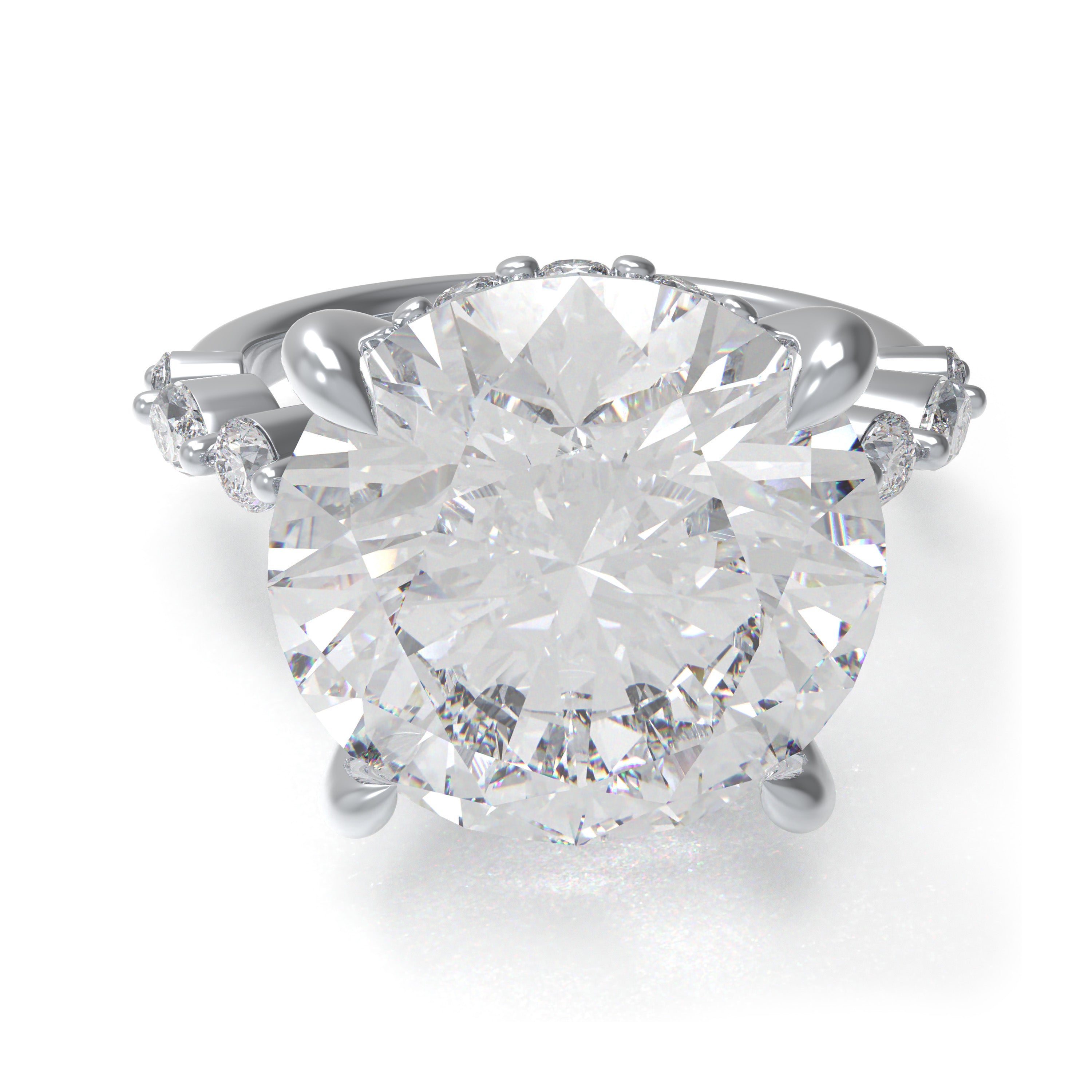 Crown of Light 5CTW Round & Marquise Lab-Grown Diamond Ring