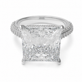 Architectural Radiance 5CT Square Lab-Grown Diamond Platinum Ring