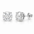 Luminous Core Round Brilliant-Cut Lab-Grown Diamond Stud Earrings