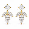 Dawn Petal 1.50 CTW Lab-Grown Diamond Stud Earrings in Yellow Gold
