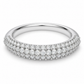 ELVORIQUE 0.50 CTW Three-Row Lab-Grown Diamond Wedding Band
