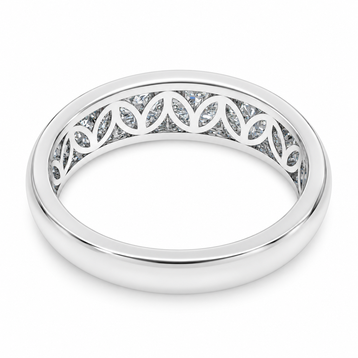 ELVORIQUE 0.73 CTW Multi-Row Pavé Lab-Grown Diamond Ring