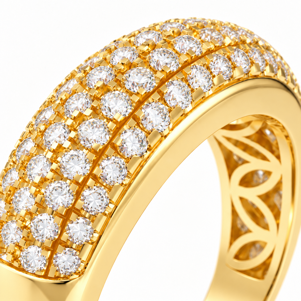 0.73 CTW Lab-Grown Diamond Ring in 10K, 14K or 18K Yellow Gold