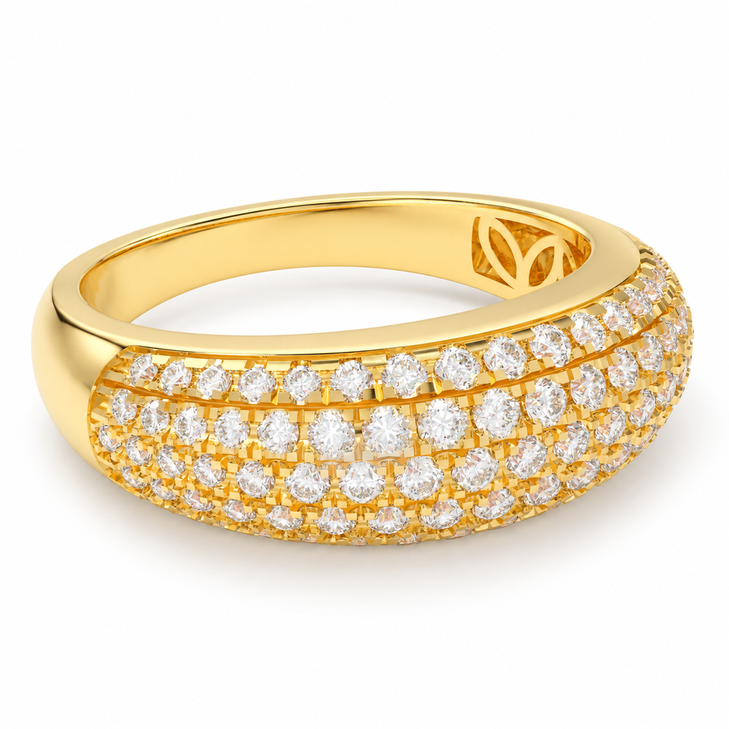 0.73 CTW Lab-Grown Diamond Ring in 10K, 14K or 18K Yellow Gold