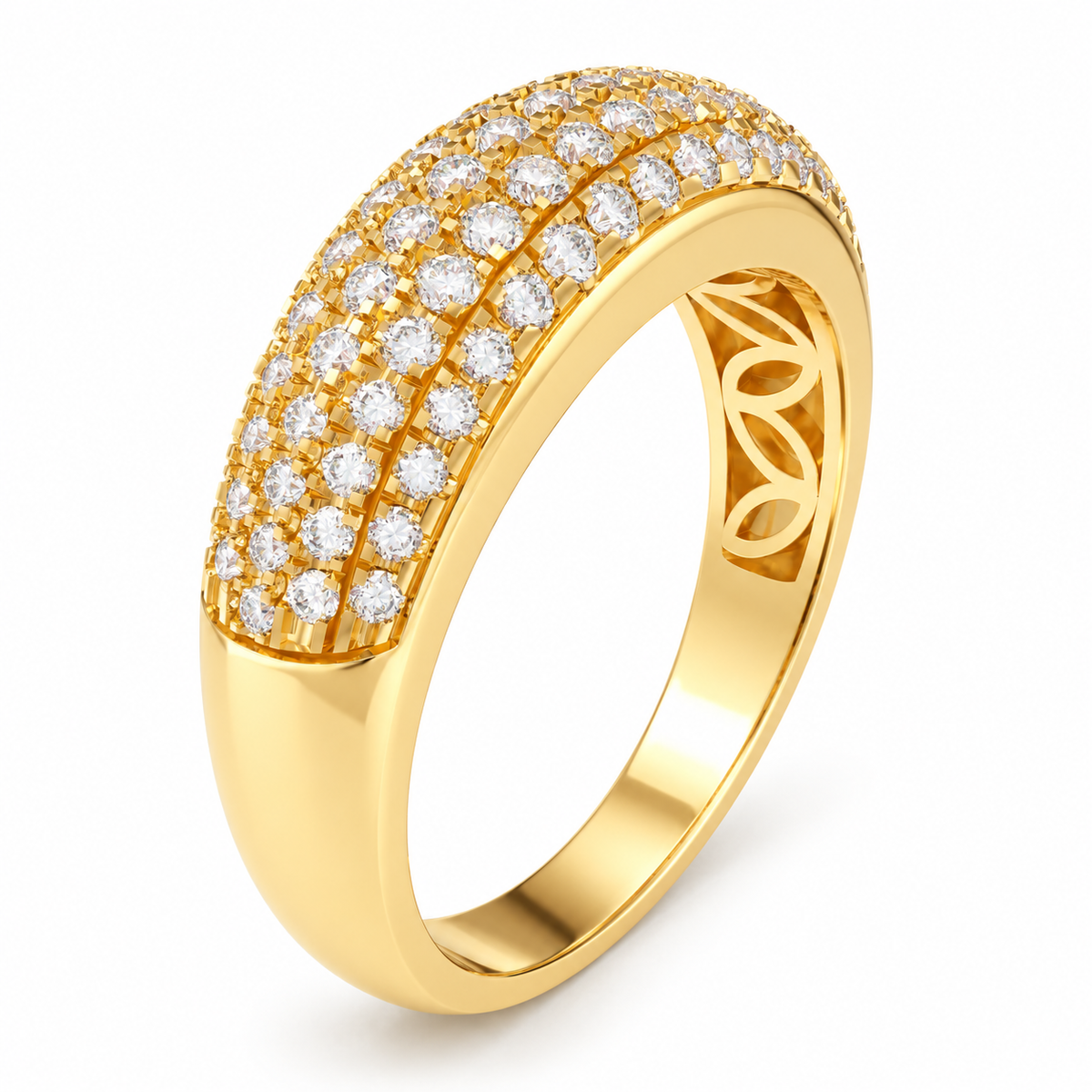 0.73 CTW Lab-Grown Diamond Ring in 10K, 14K or 18K Yellow Gold