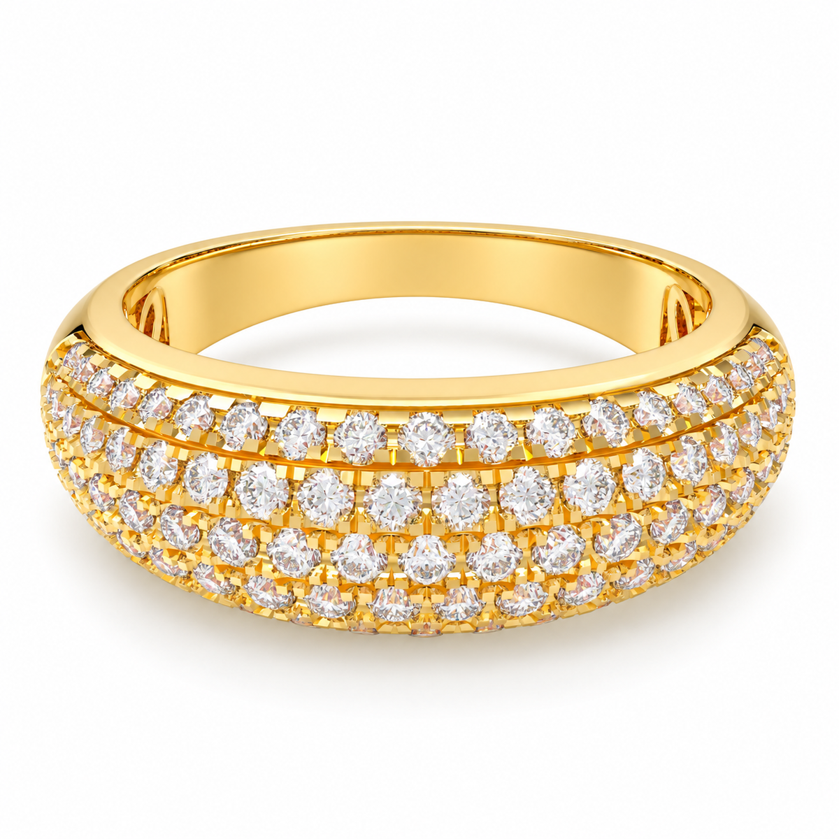 0.73 CTW Lab-Grown Diamond Ring in 10K, 14K or 18K Yellow Gold