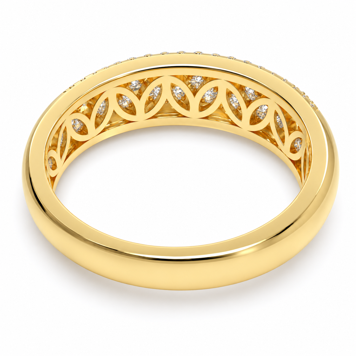 0.73 CTW Lab-Grown Diamond Ring in 10K, 14K or 18K Yellow Gold