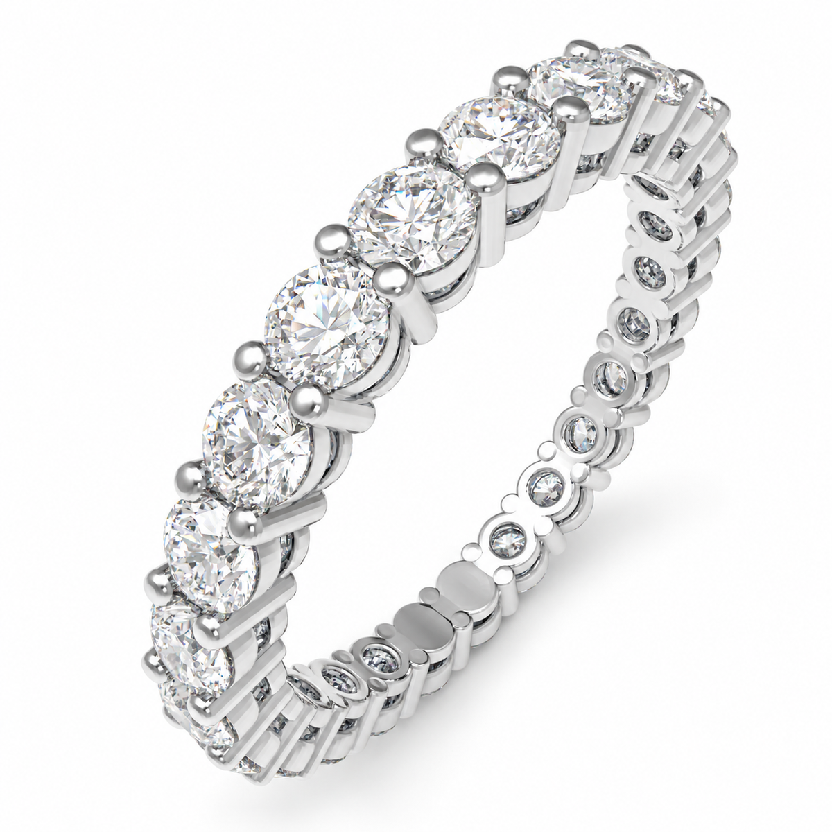 Round Lab-Grown Diamond Full Eternity Band