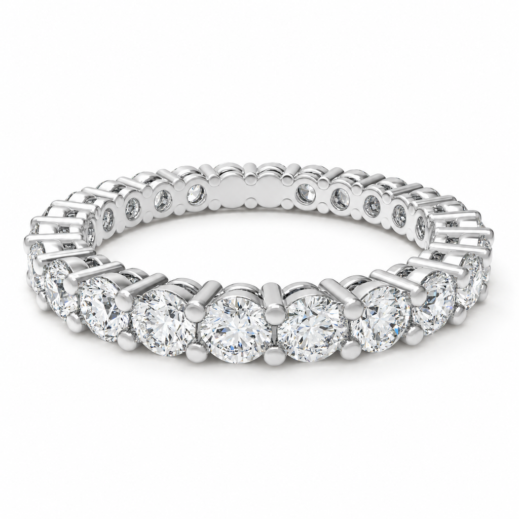 Round Lab-Grown Diamond Full Eternity Band